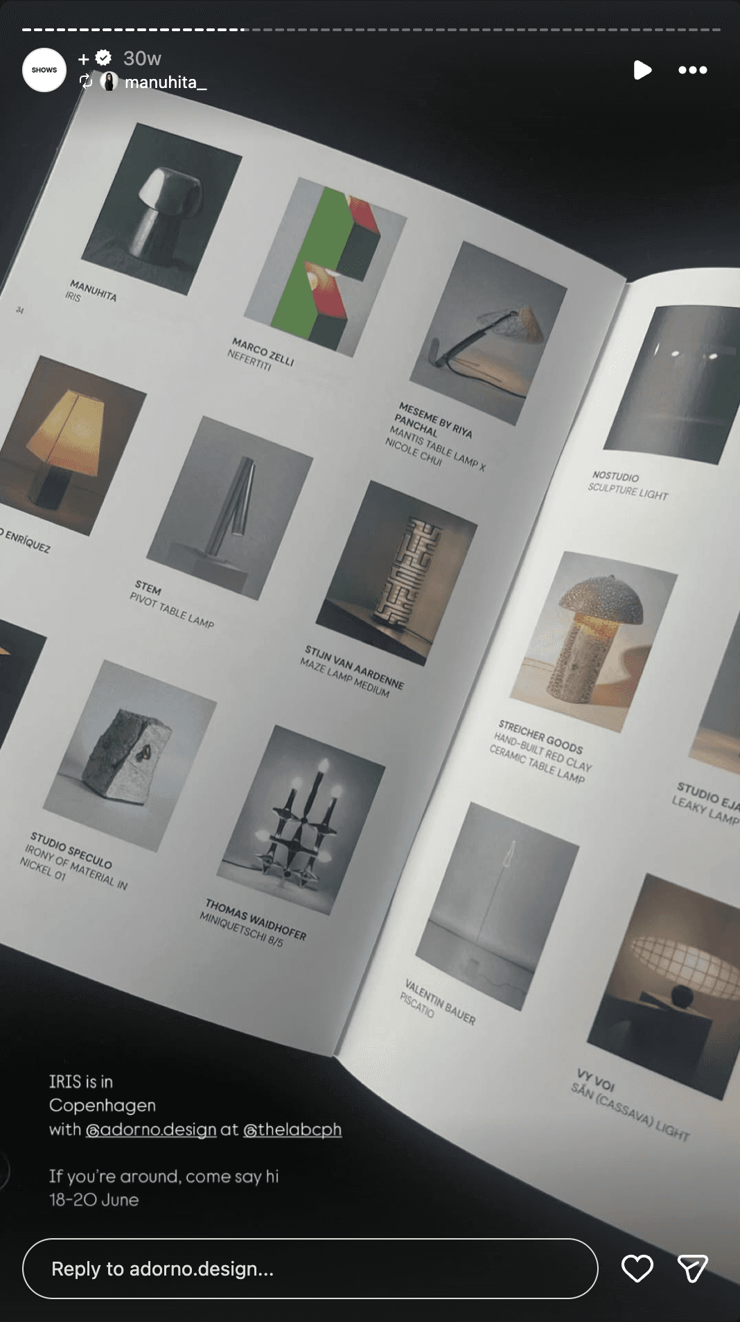 editorial magazine layout design for 3daysofdesign festival copenhagen for adorno design by selina donohoe