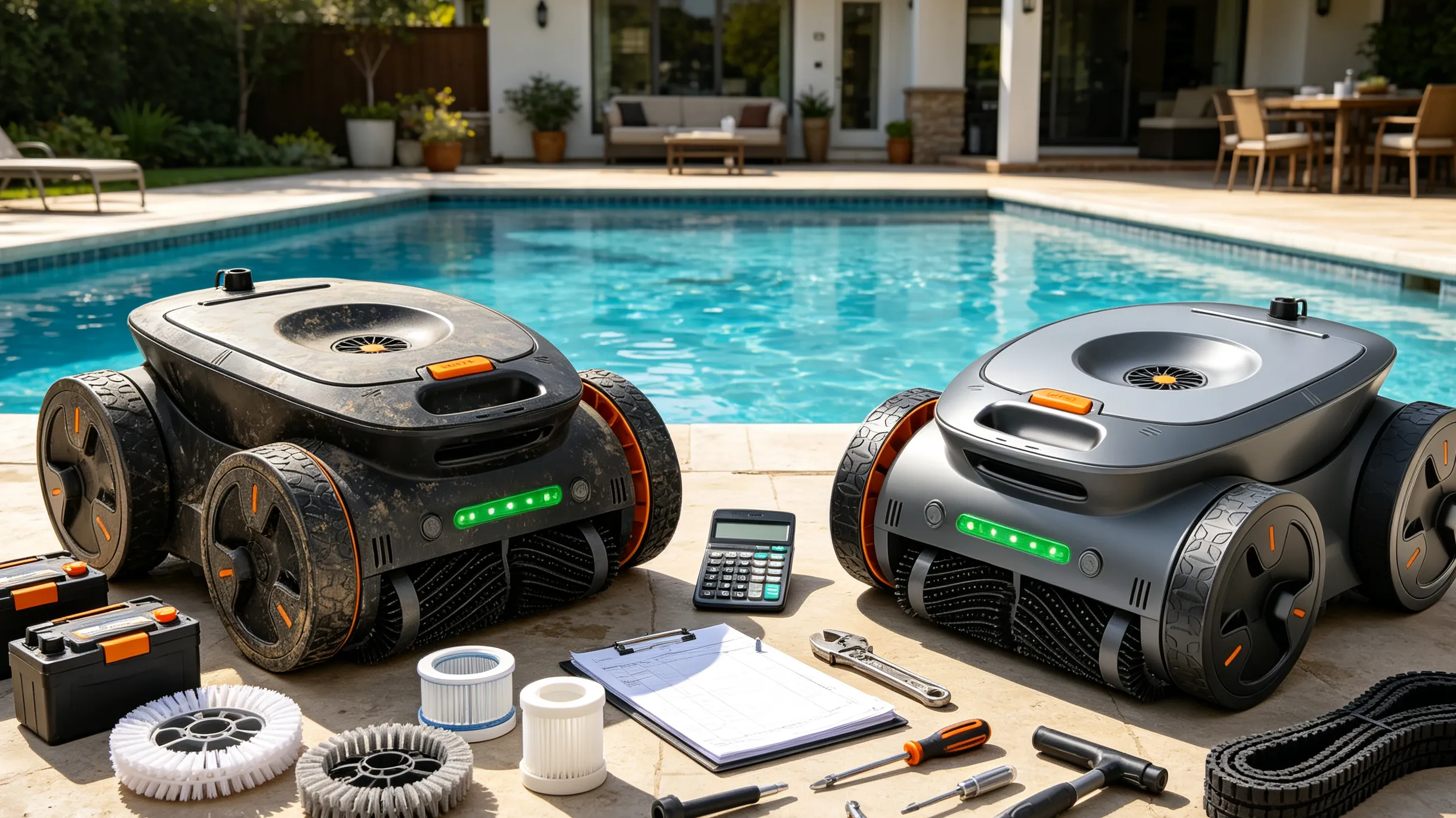 Comparing repair costs and replacing a robotic pool cleaner