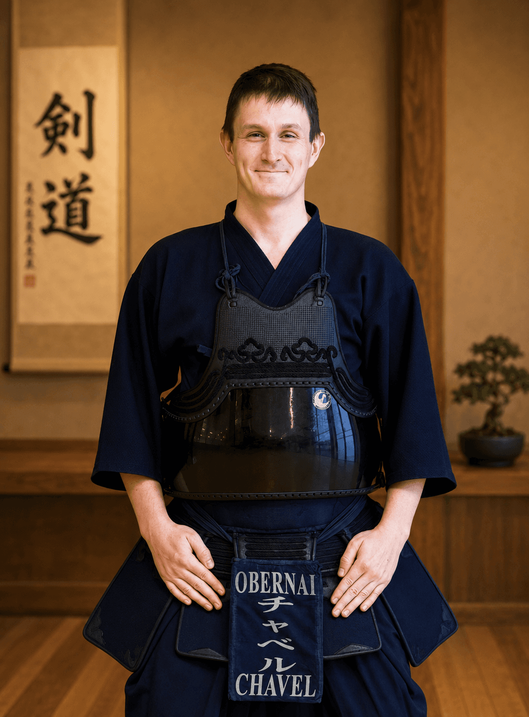 Corentin Chavel, assistant au Kendo Club Obernai.