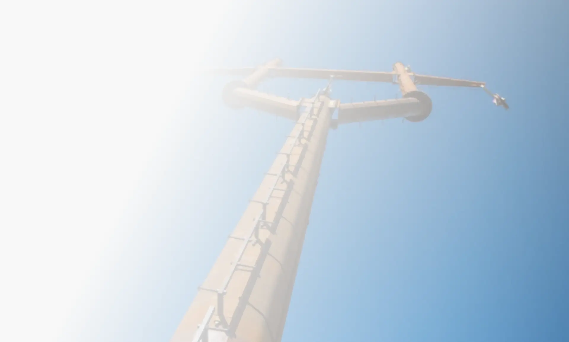 Steel Utility Pole angle from the ground