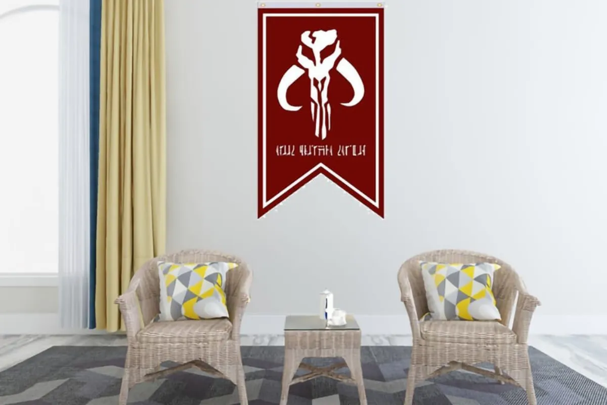 Mandalorian wall flag