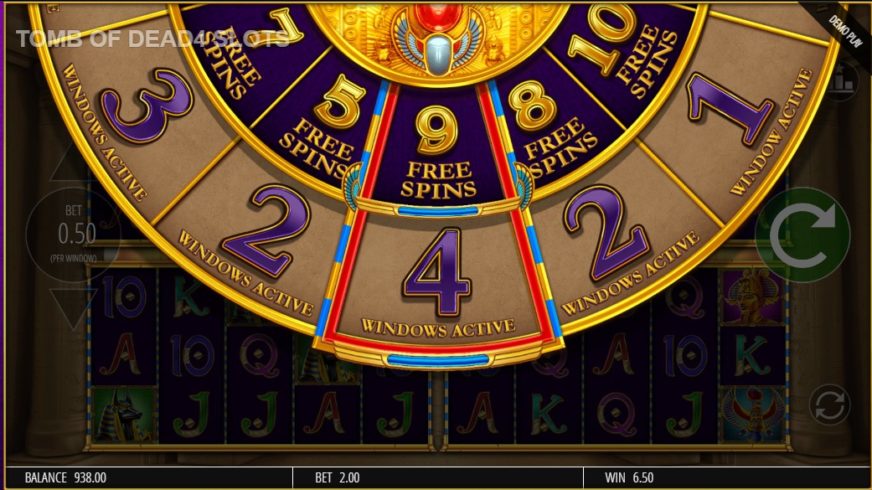 Tomb of Dead: Power 4 Slots - roue bonus