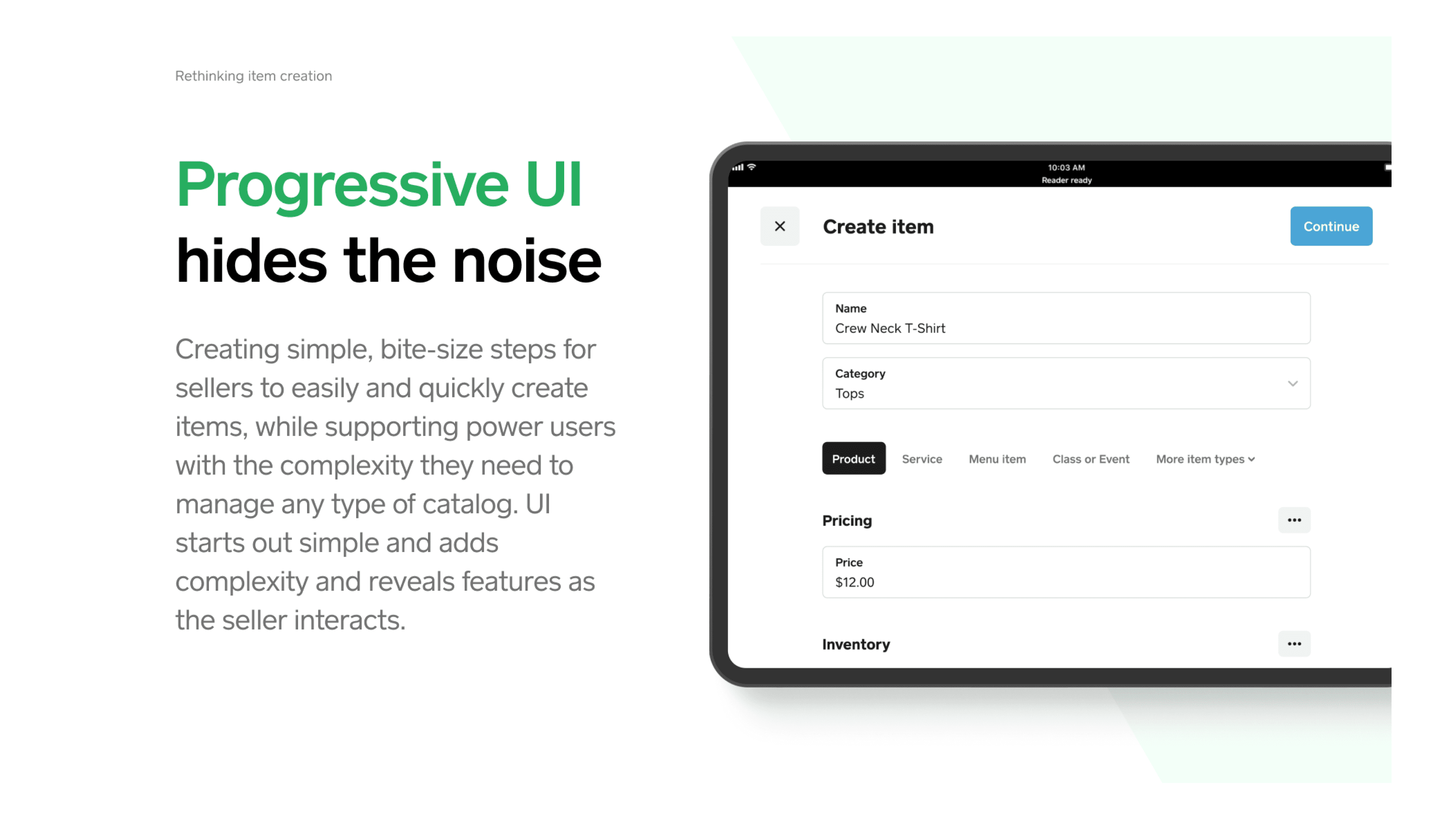 Progressive UI