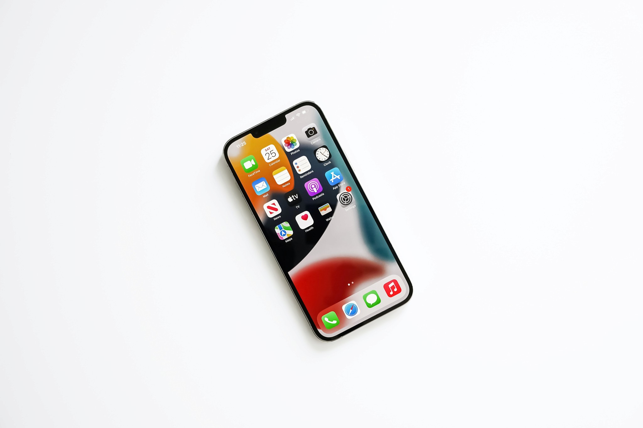 Image of an iPhone lying on a table
