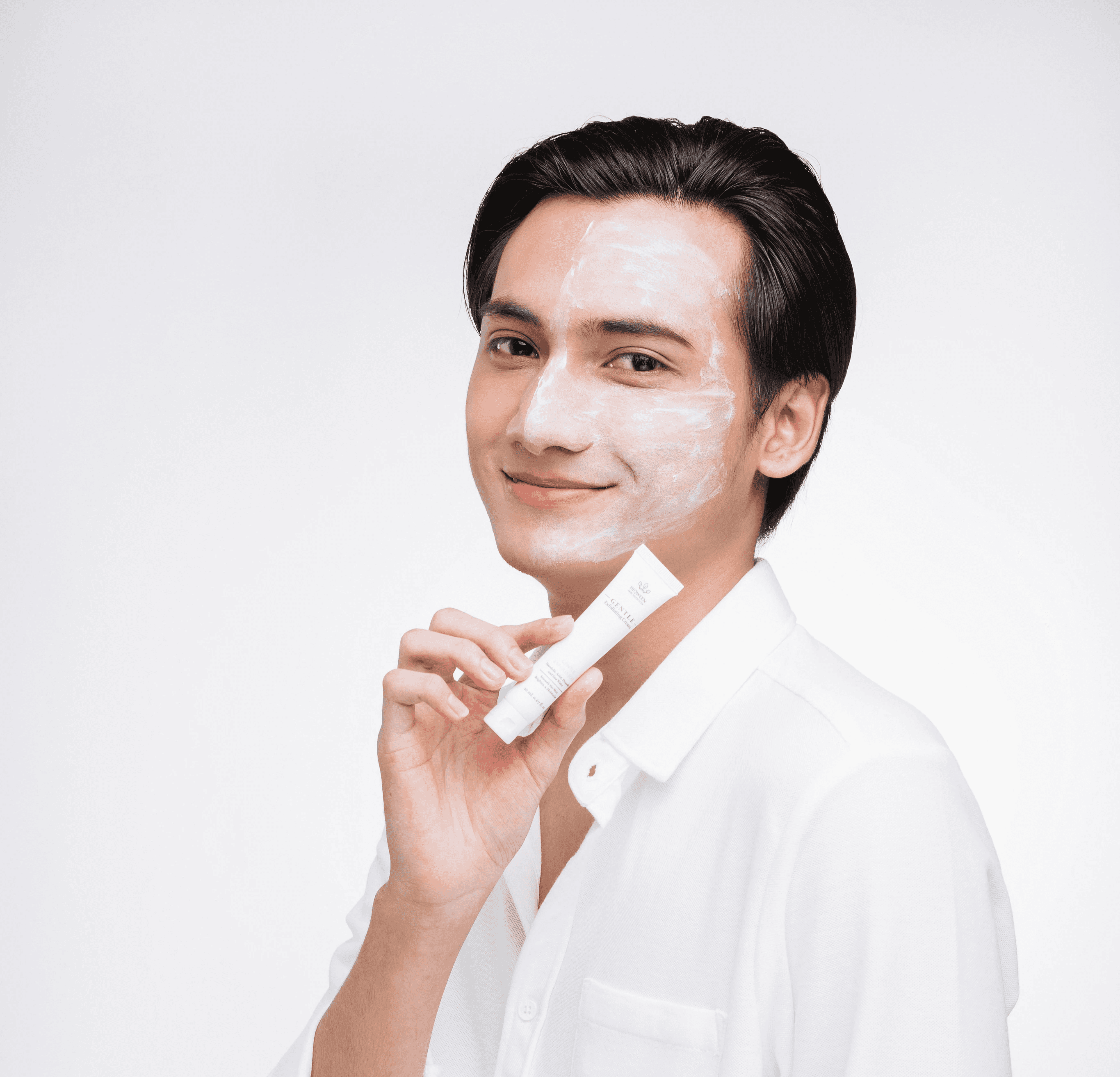 woman with her eyes closed