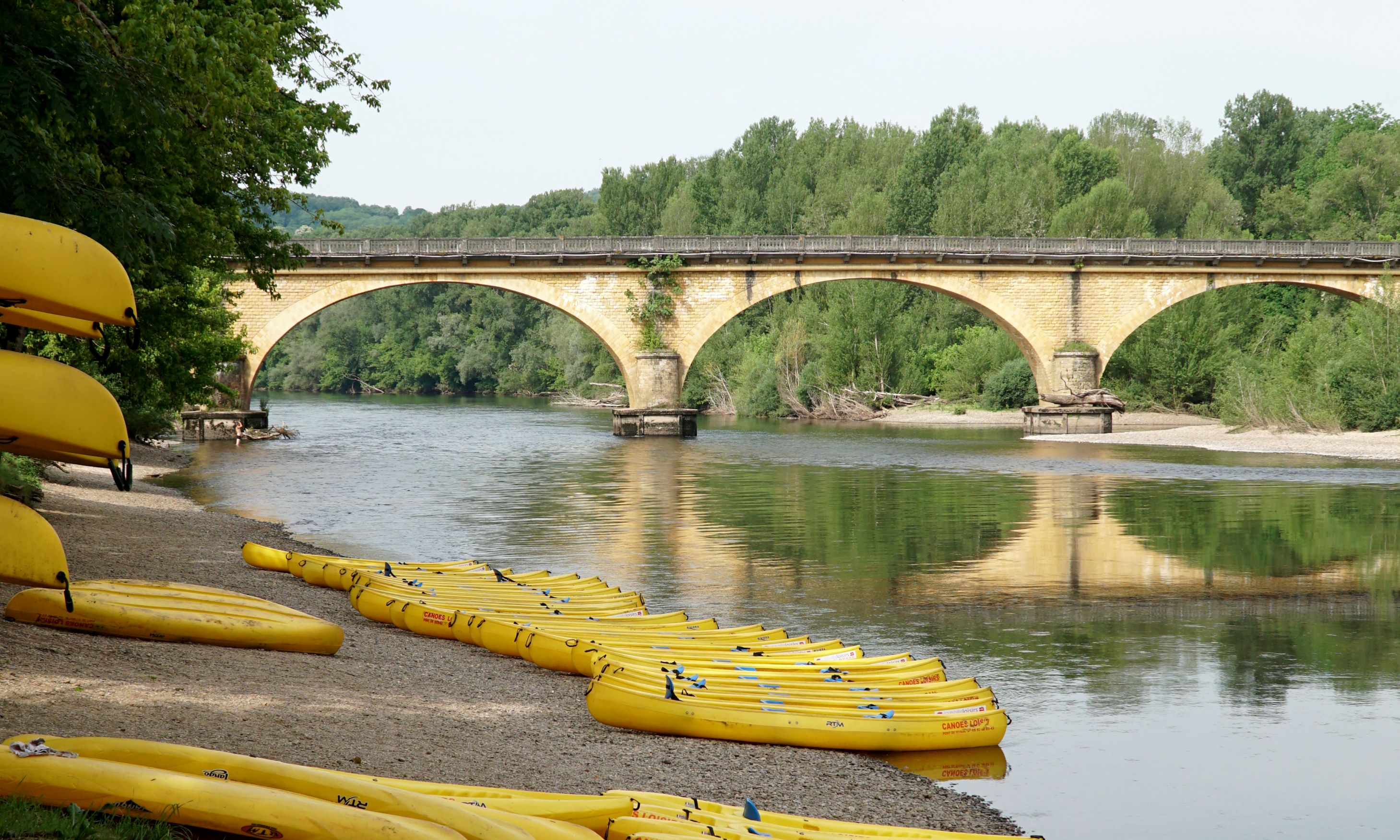 The view along the Dordogne river