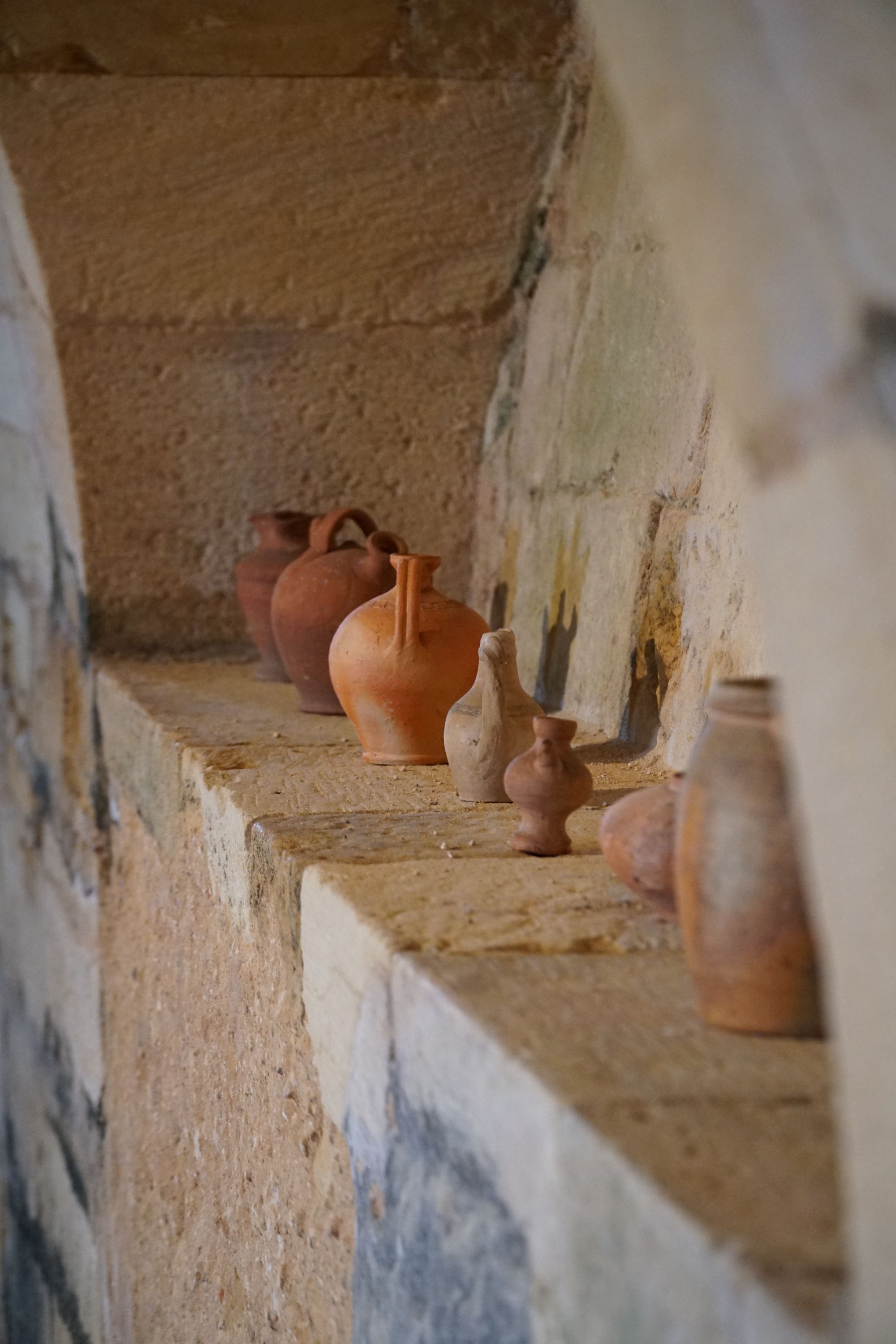 Pottery inside the chateax