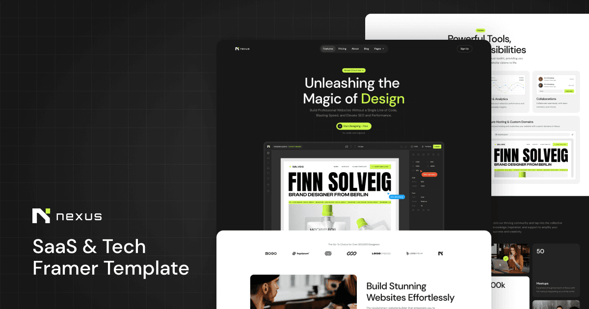 Nexus - SaaS Framer Template
