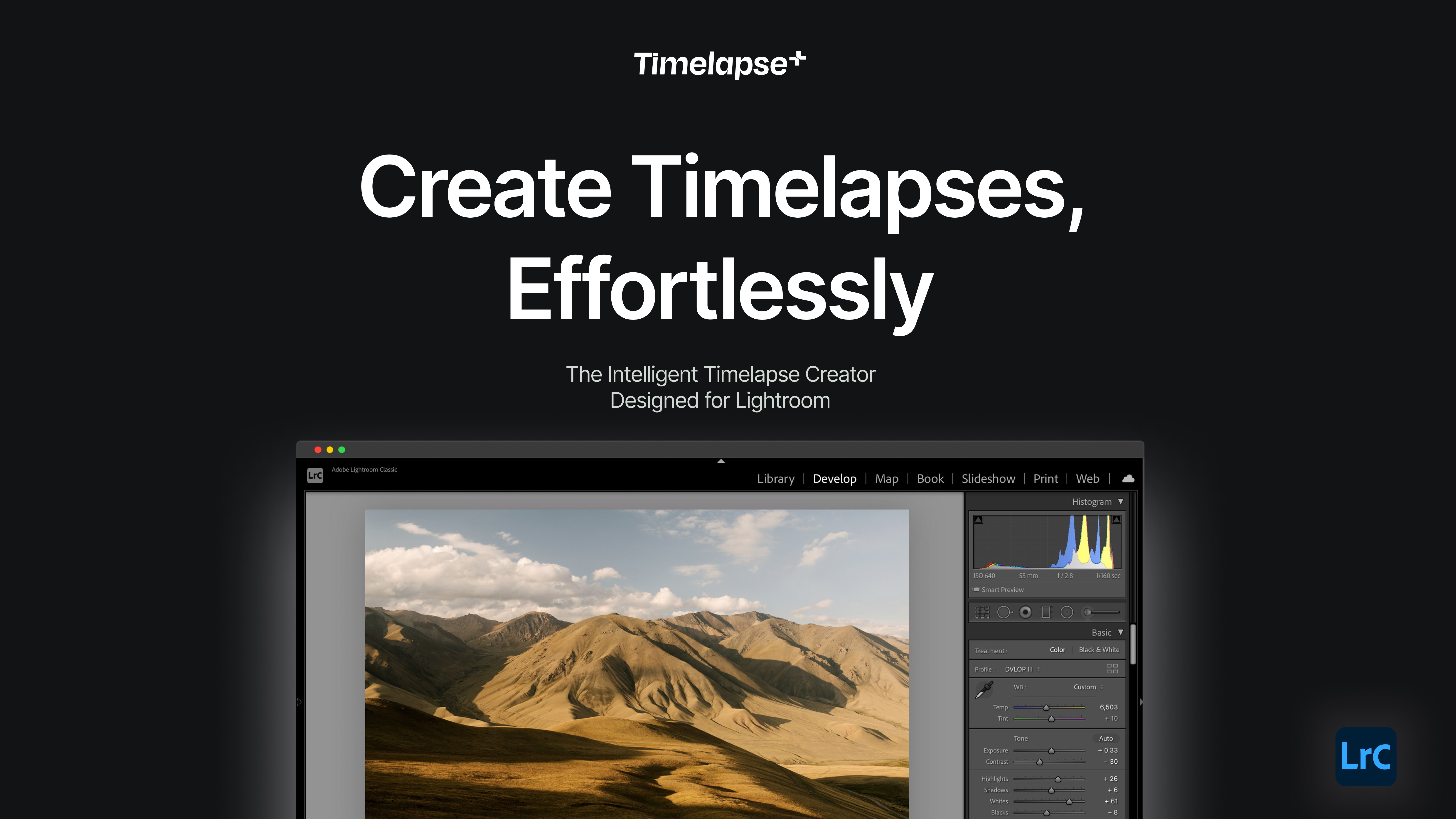 Timelapse+ View Intervalometer - Effortless Timelapses for Lightroom