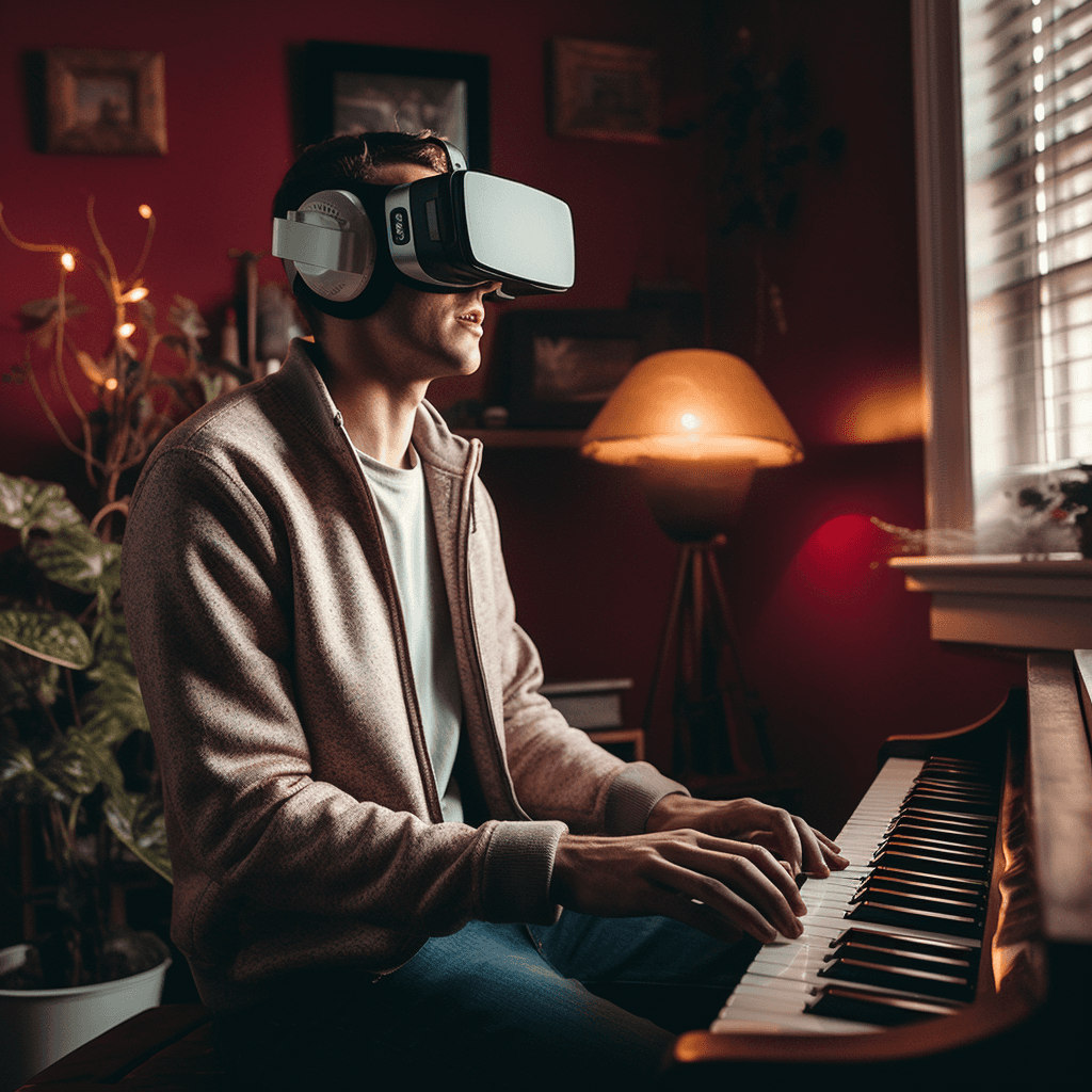 Playing Piano with Soundela in Mixed Reality