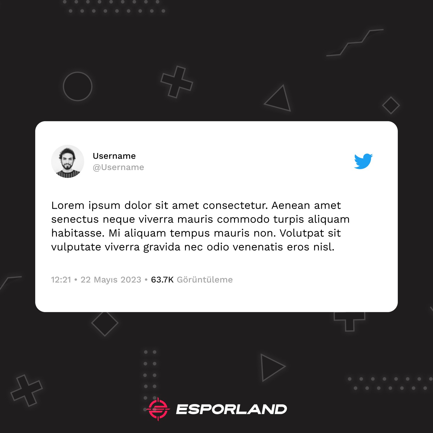 Esporland social media post design