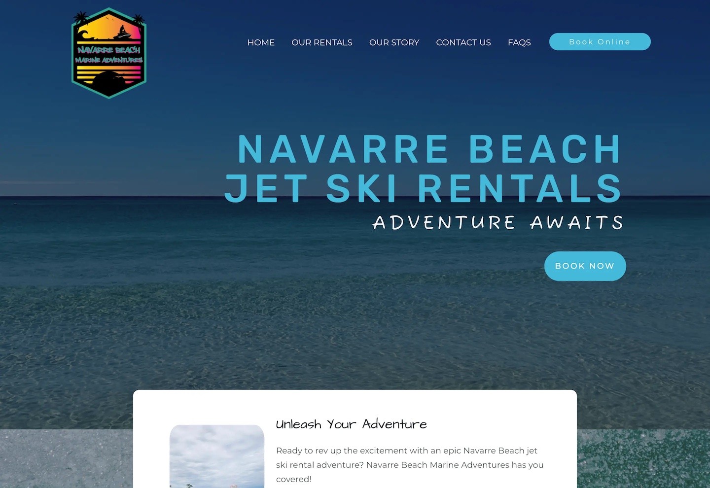 jet ski rental company web designer