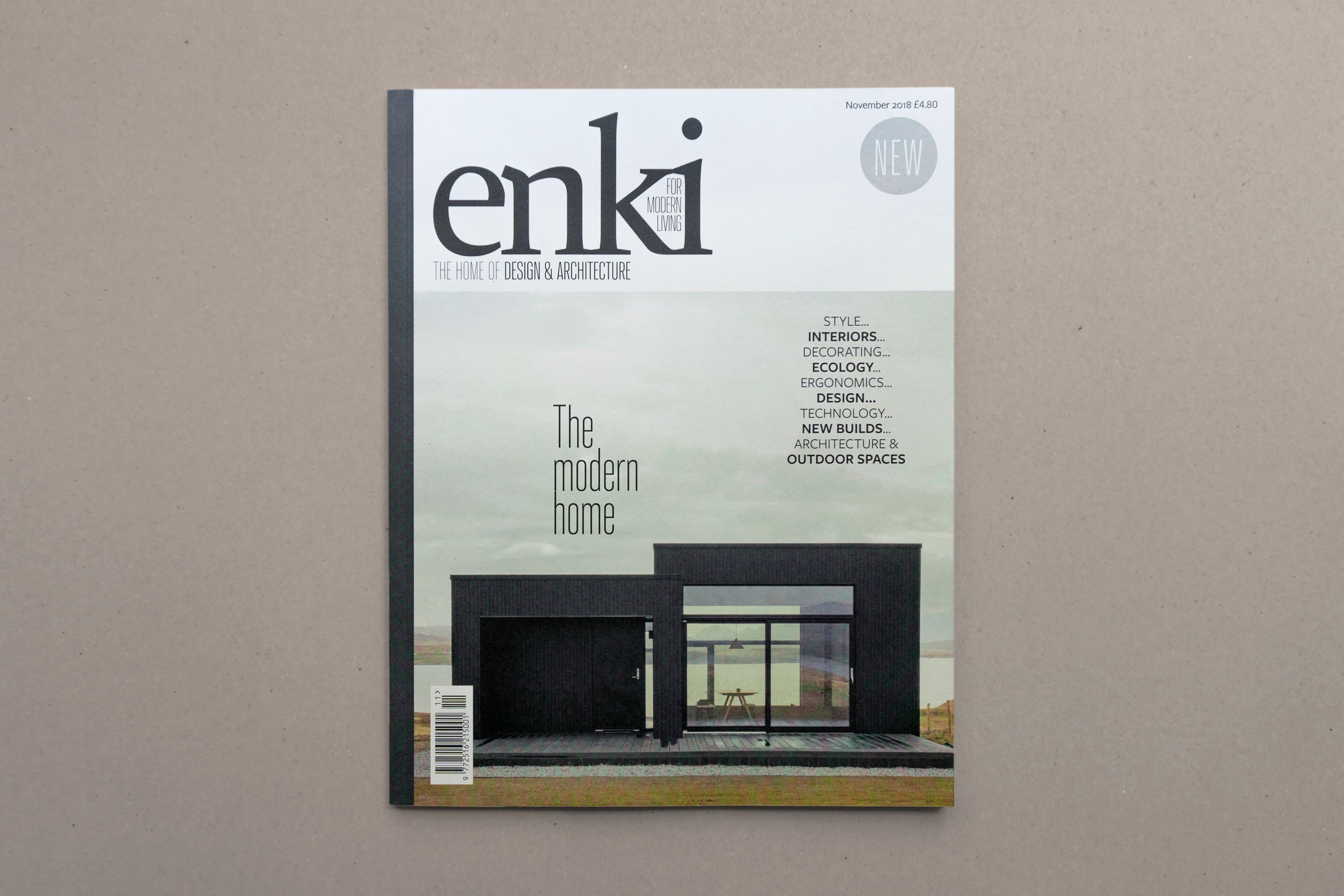 Press coverage for Harlosh, the cover of Enki magazine