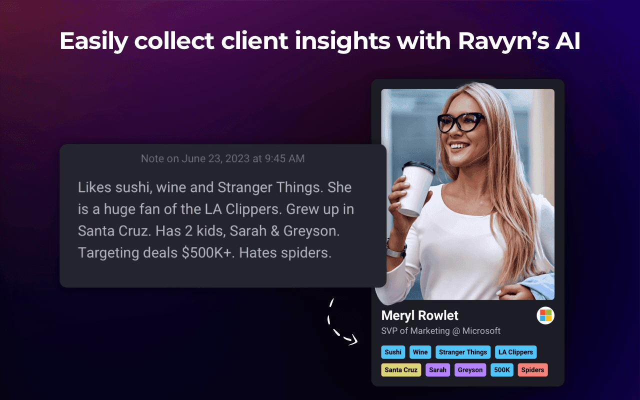 Ravyn Chrome extension - collect insights