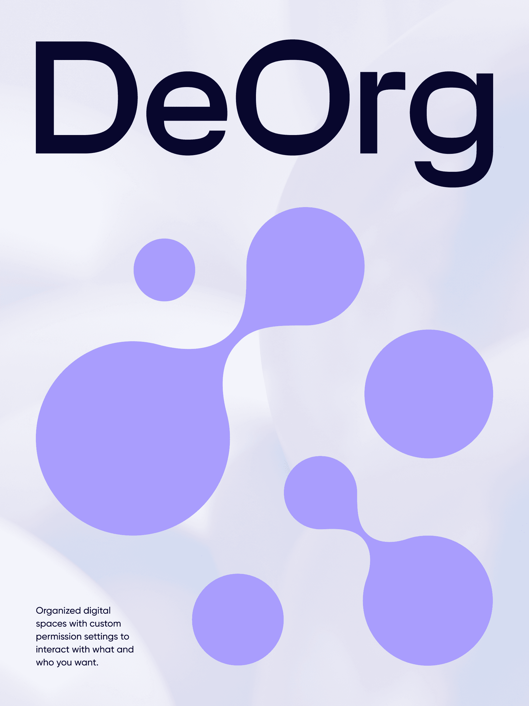 Deorg poster deisgn with abstract artwork and typography