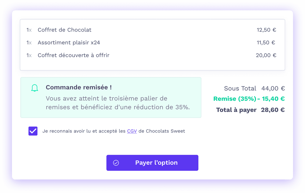 Faites des économies en passant des commandes groupées