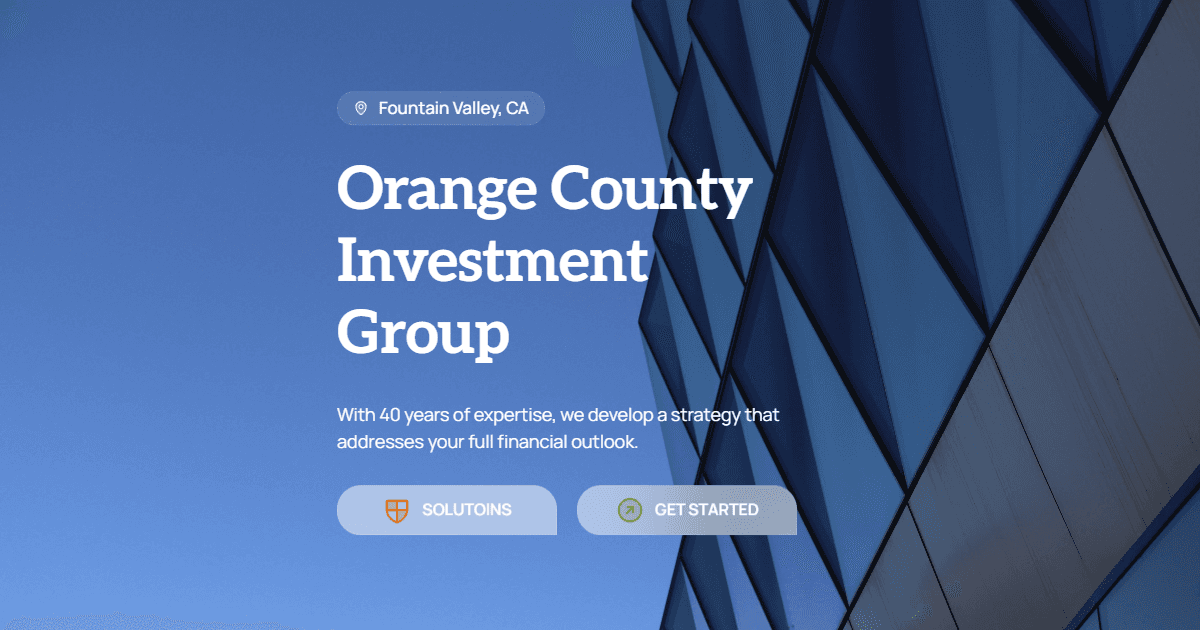 Orange County Investment Group Financial Planning & Risk Management