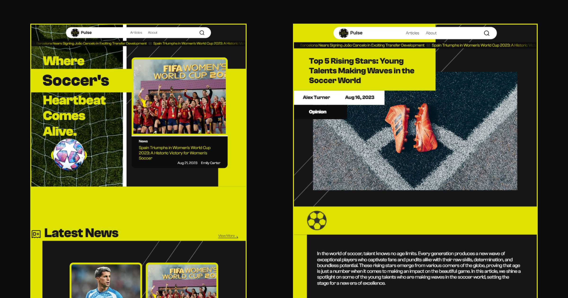 Pulse Sports Blog Template