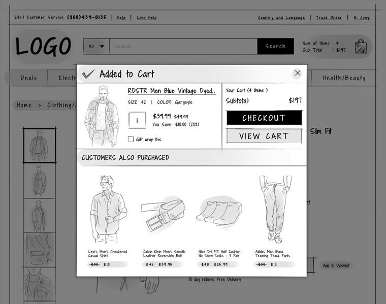 Mini-shopping-cart---1 ecommerce ux design