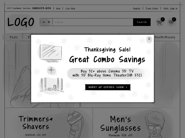 Promotional-pop-up-1 ecommerce ux design