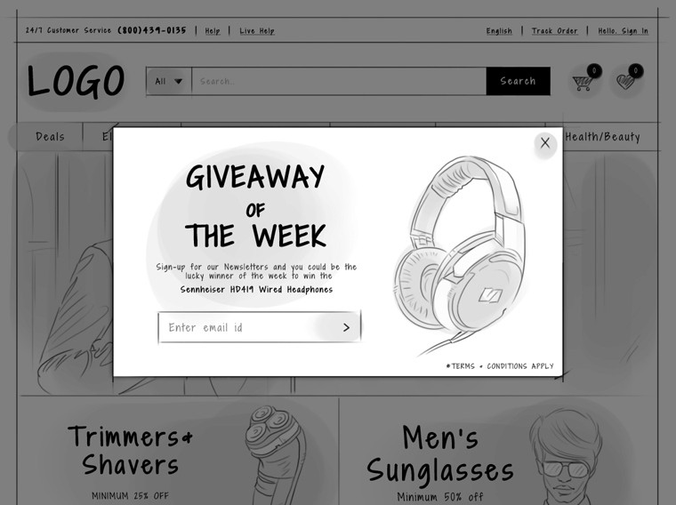 Email-subscription-pop-up-2 ecommerce ux design