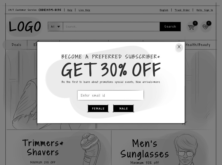 Email-subscription-pop-up-1 ecommerce ux design