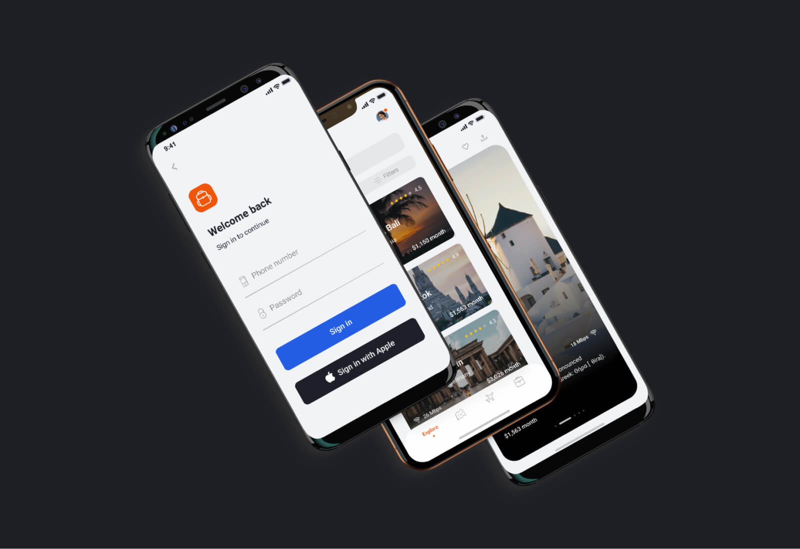 Laptop with external monitor on a desk