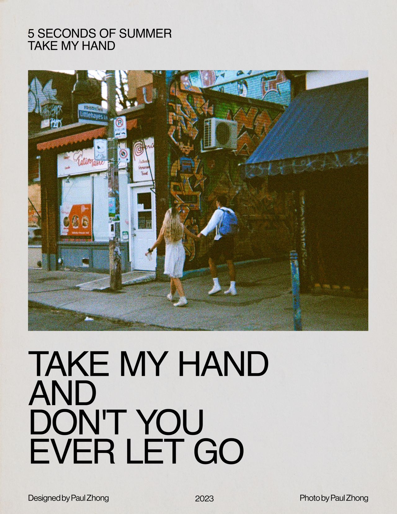 Take My Hand Lyrics Poster