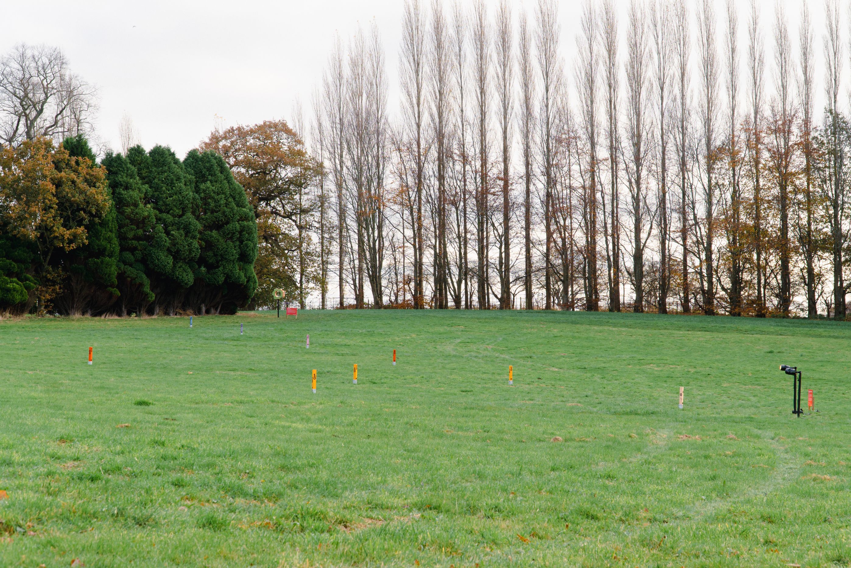 The installation in the grounds, next to Hawarden Castle