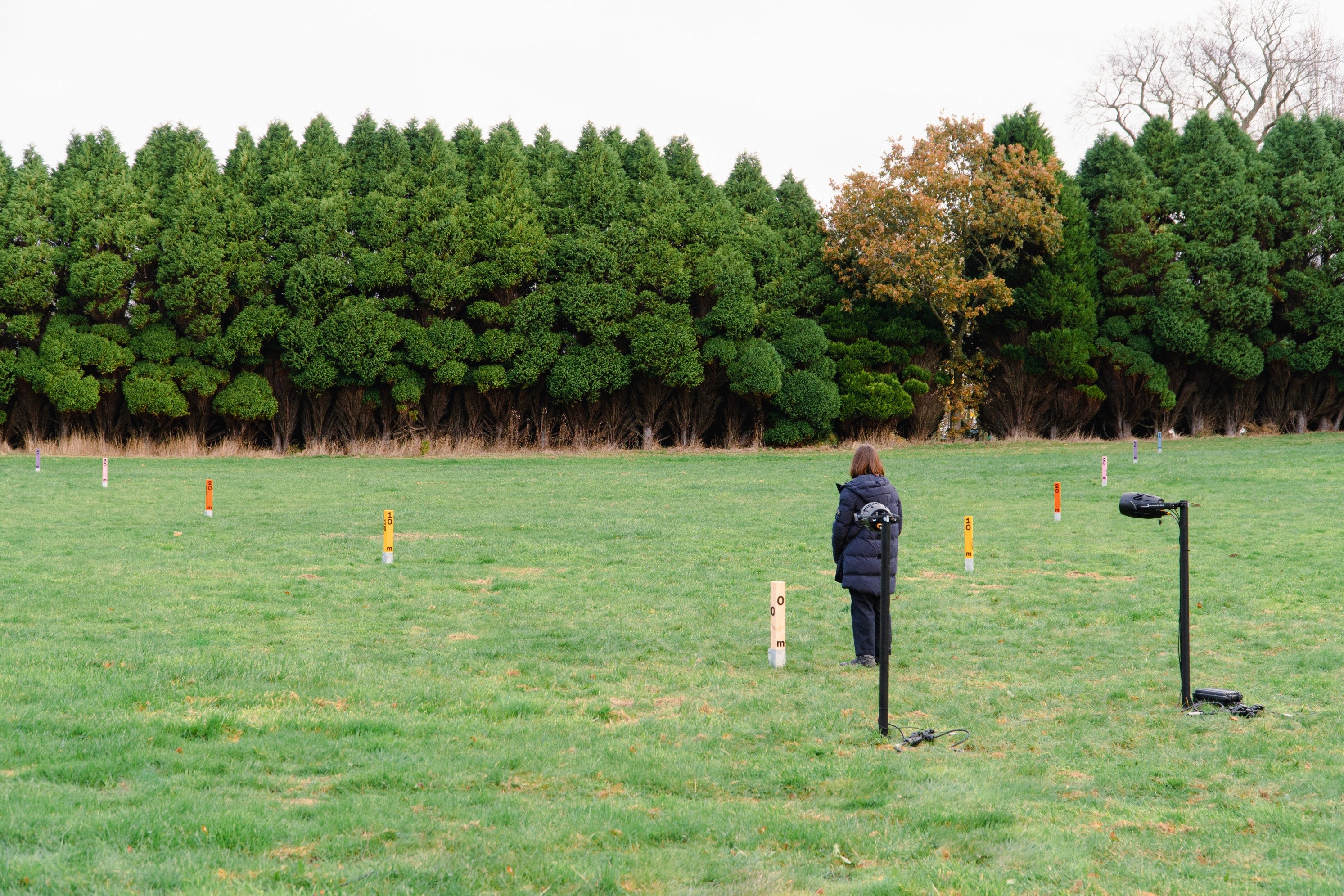 The installation in the grounds, next to Hawarden Castle