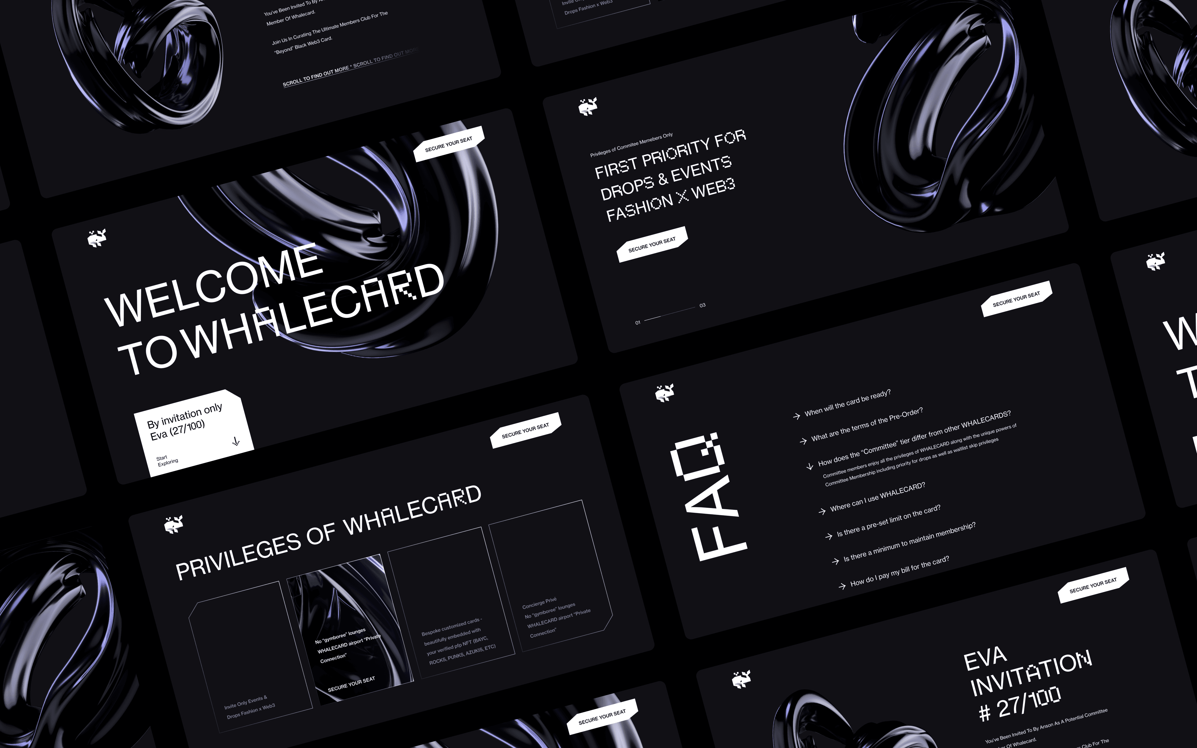 Whalecard Landing Page Design - Pages