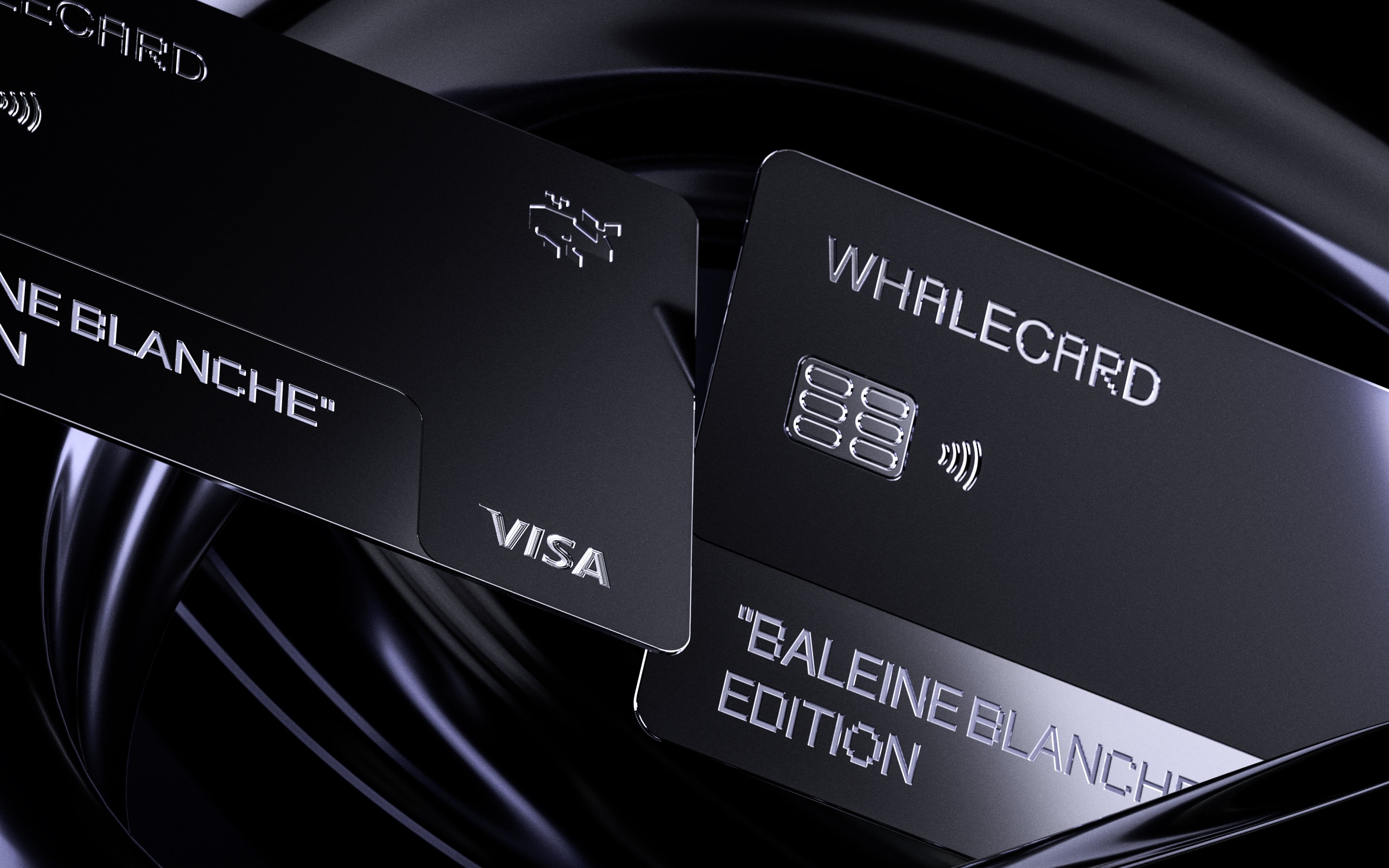 Whalecard credit cards 3D render