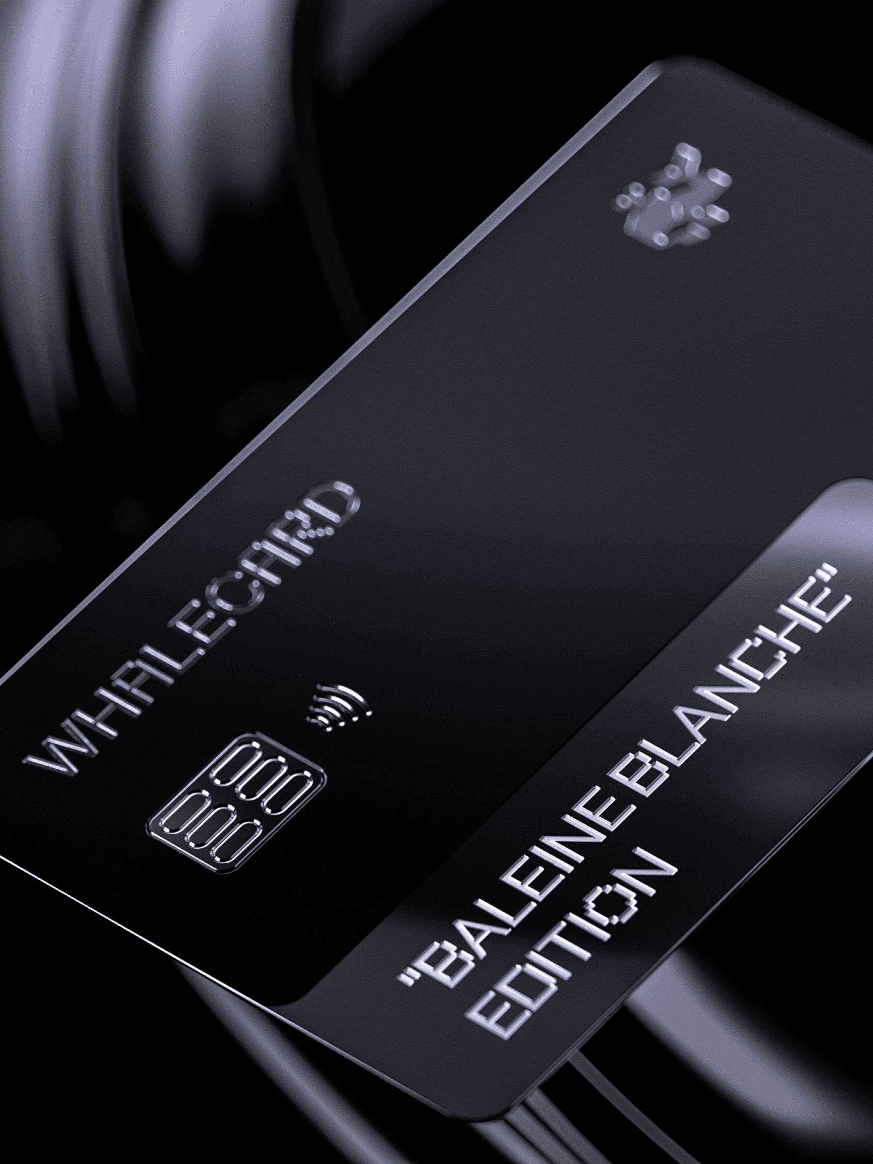 Whalecard credit cards 3D render