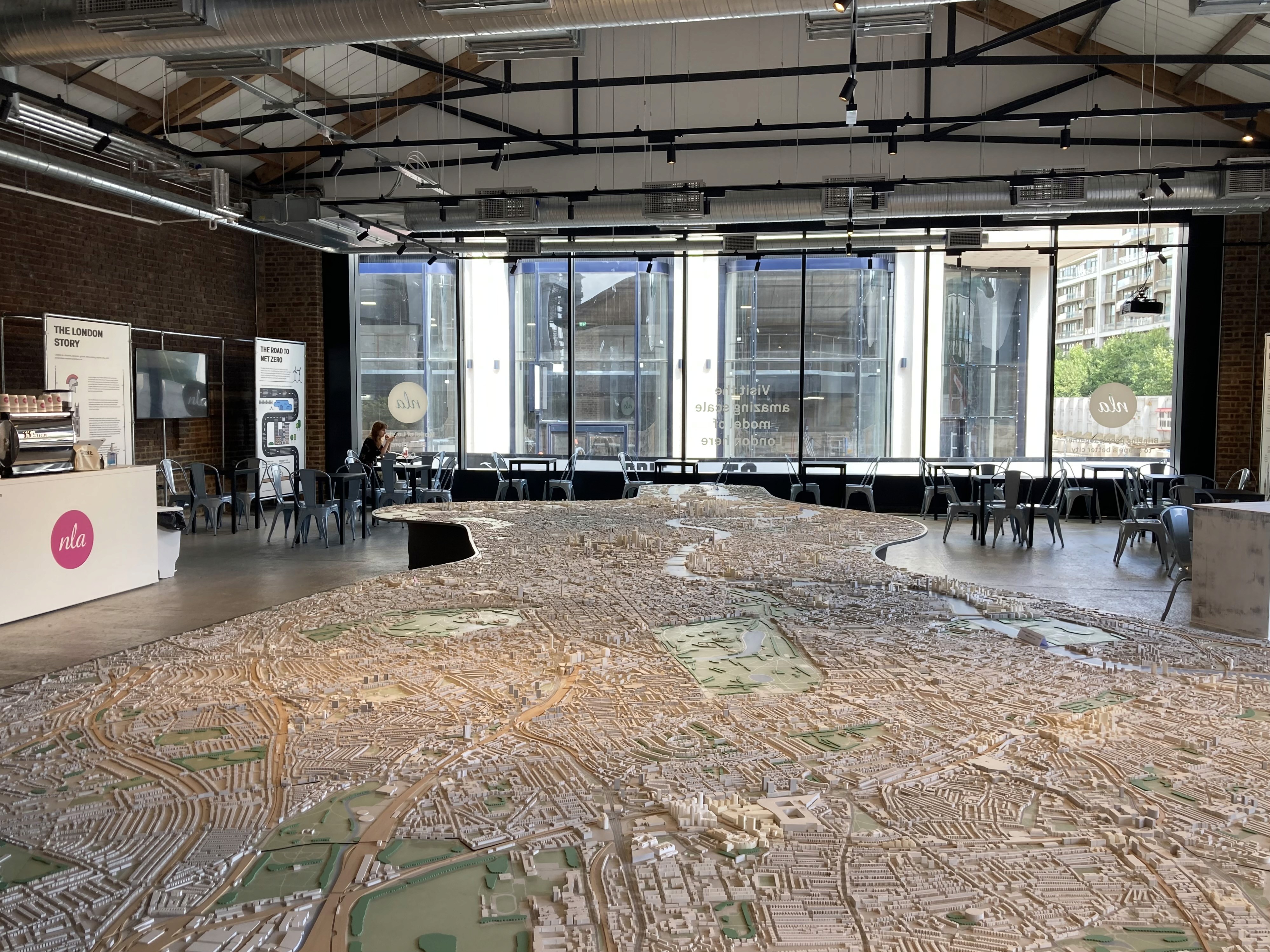 A map of London at NLA in Coal Drops Yard