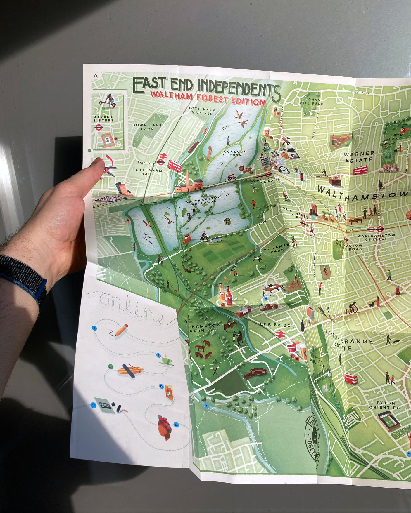 A map of Walthamstow