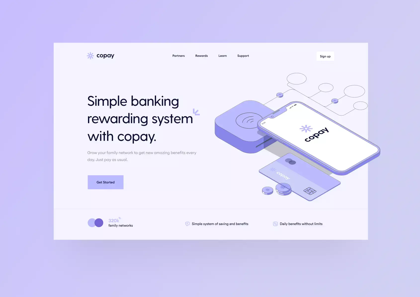 Banking Landing Page - Hero Section