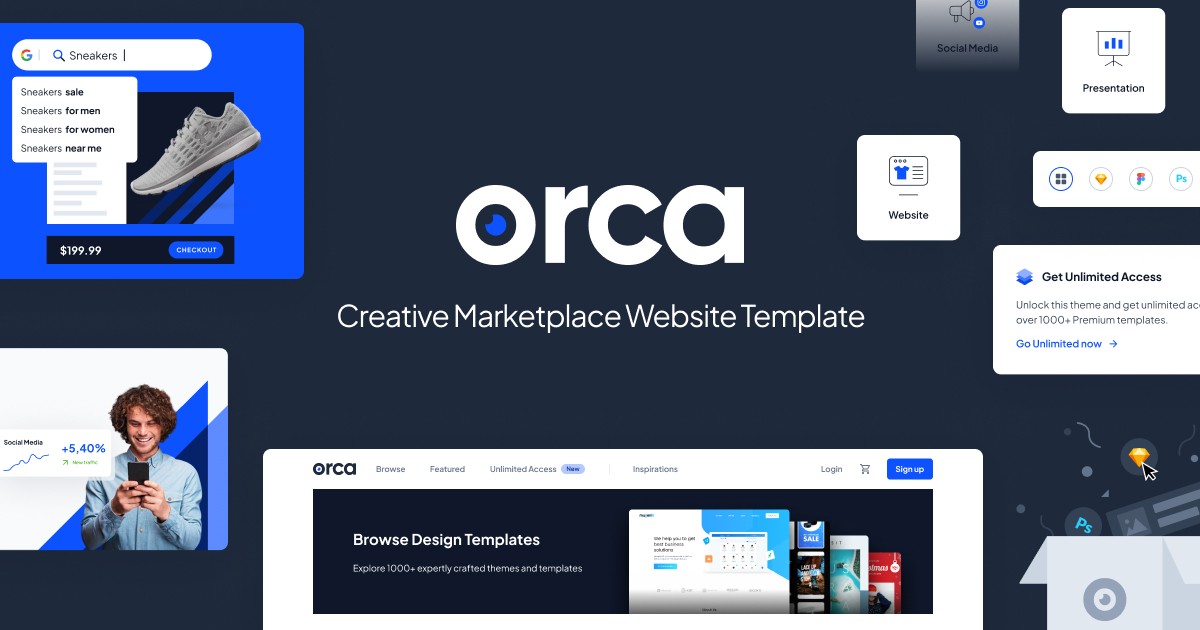 Tax Preparer Website Template Orca Framer Template