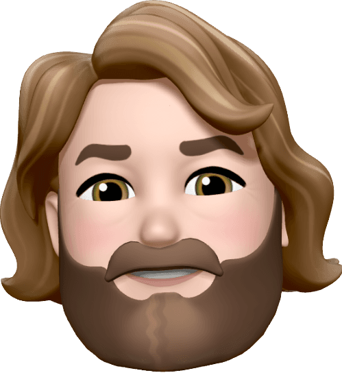 Memoji of a male face smiling