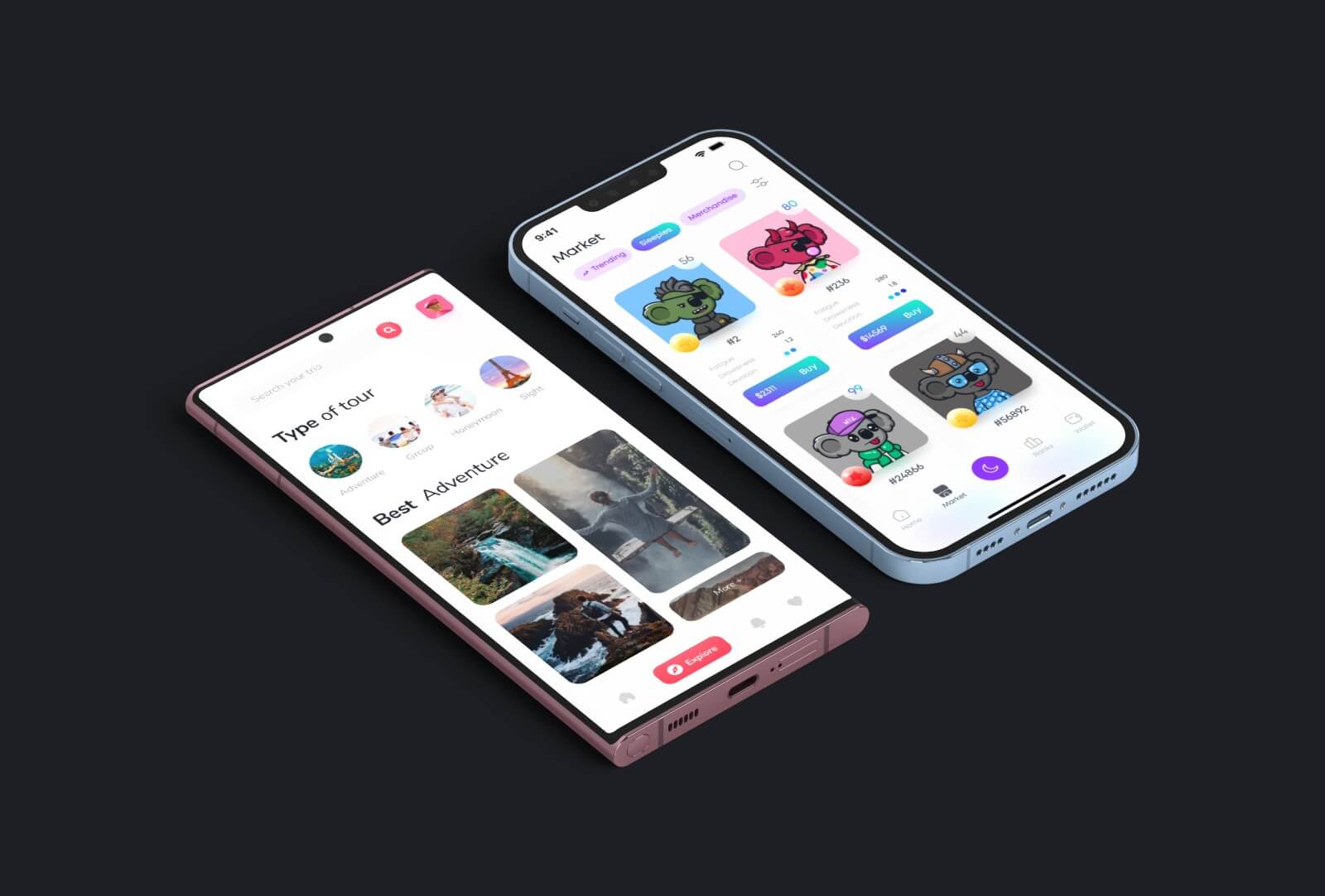 Mockup of Mac desktop computer