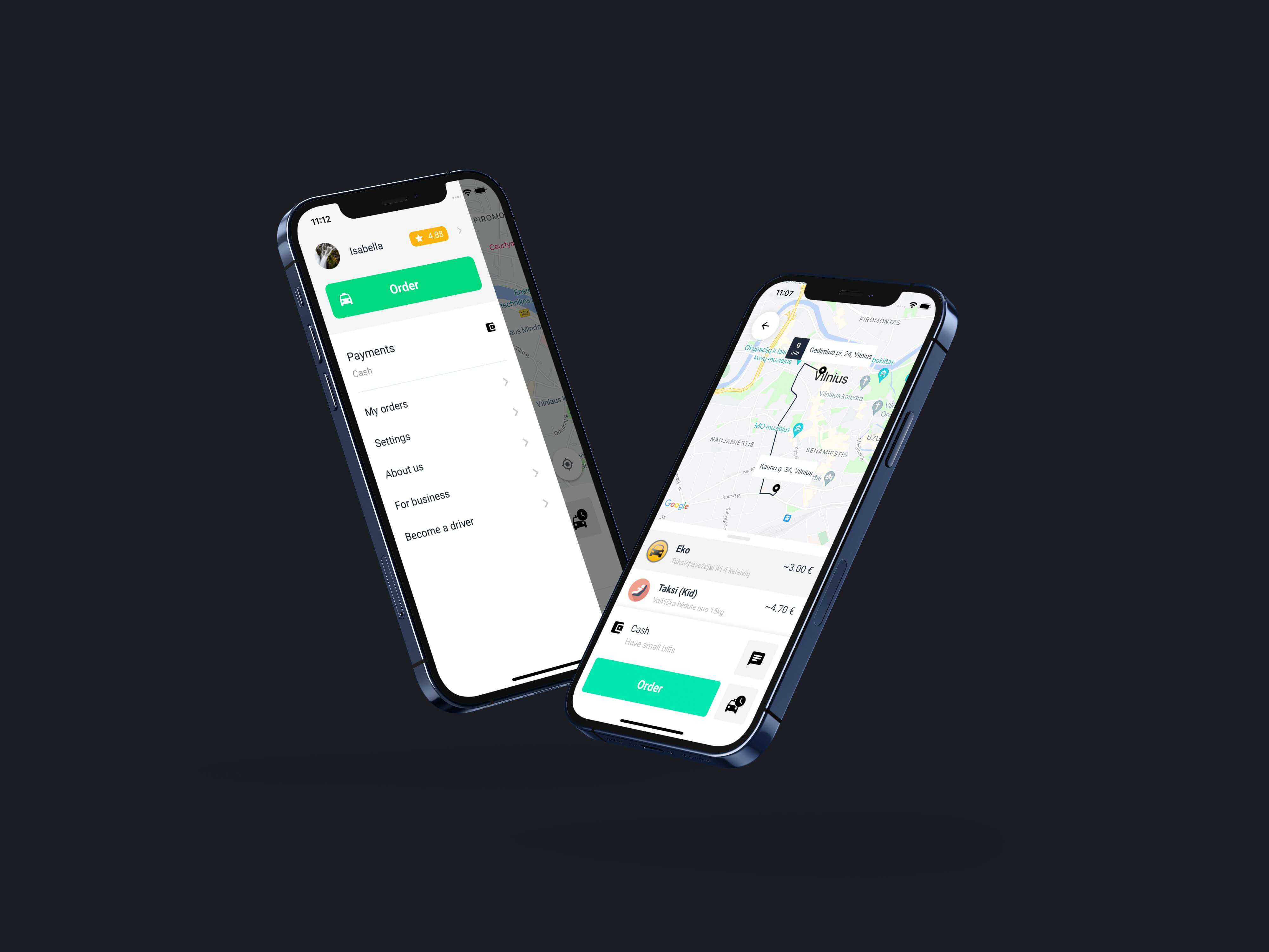 Abstract black flourish