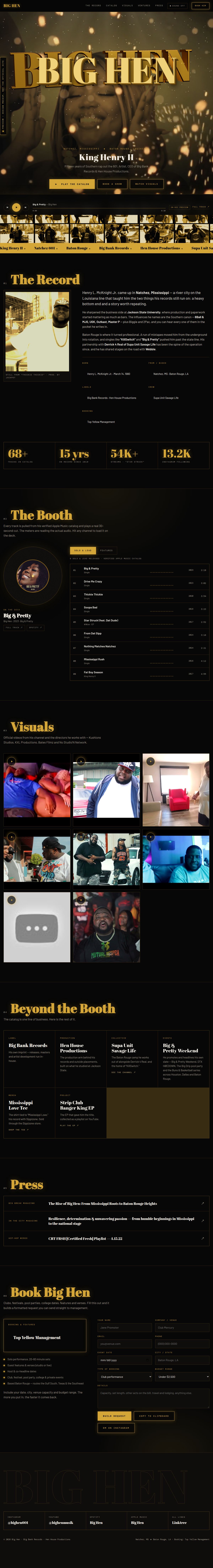 Big Hen website