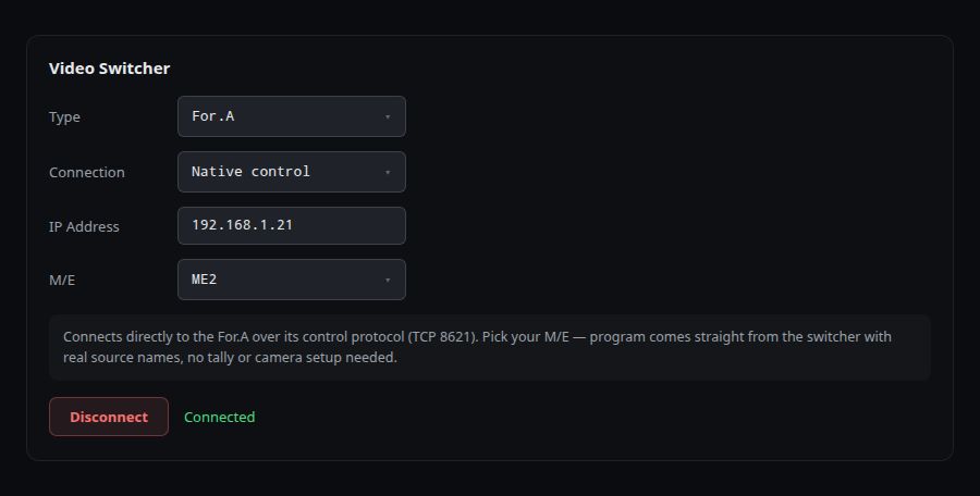 Native Control Panel